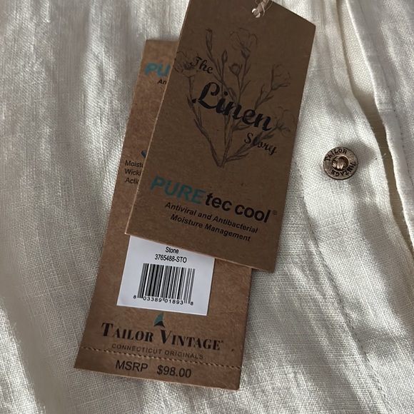 Tailor Vintage casual button down, Large - Picture 2 of 2